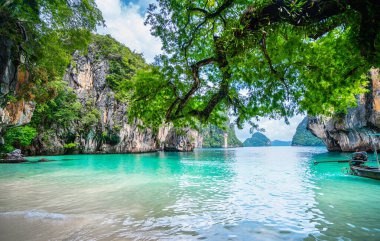 Lading Island or Paradise Island in Krabi, Thailand. Wonderful beach at andaman sea.