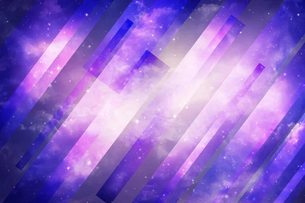 Abstract Purple Night Sky Background Science Futuristic Straight Lines Foto Stock