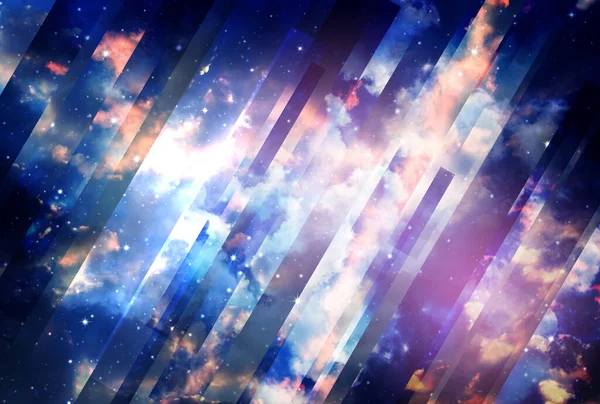 Abstract night sky background, science, futuristic, with straight lines.