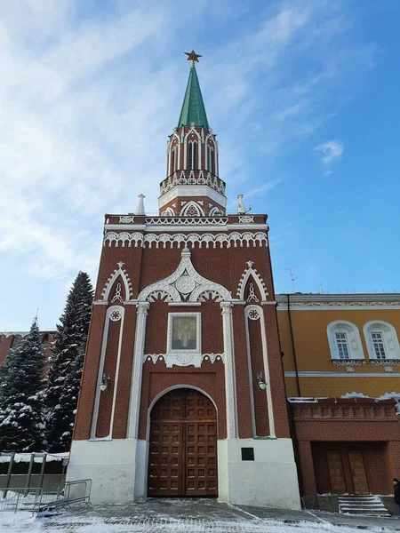 Moskova 'da kış kızıl meydanı