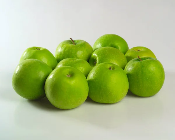 Maçãs Antonovka Para Uma Dieta Saudável Conceito Comida Bebida Maçãs — Fotografia de Stock