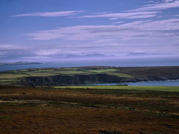 Montagne Snowdonia Viste Dalla Costa Orientale Anglesey — Foto Stock