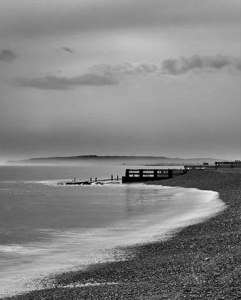 Long Exposure Coast Rye Sussex — Stockfoto