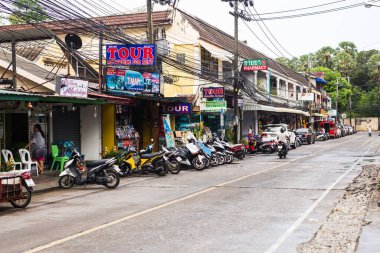 Phuket Tayland - 15 Mayıs 2016: Eski kentte küçük bir sokak