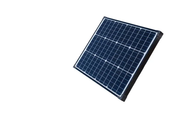 Single Photovoltaic Panel White Background — Stock Photo, Image