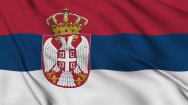 Sırbistan Cumhuriyeti bayrağı usulca sallanıyor