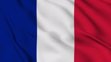 Fransız Cumhuriyeti bayrağı usulca sallanıyor