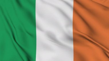 İrlanda Cumhuriyeti bayrağı usulca dalgalanır