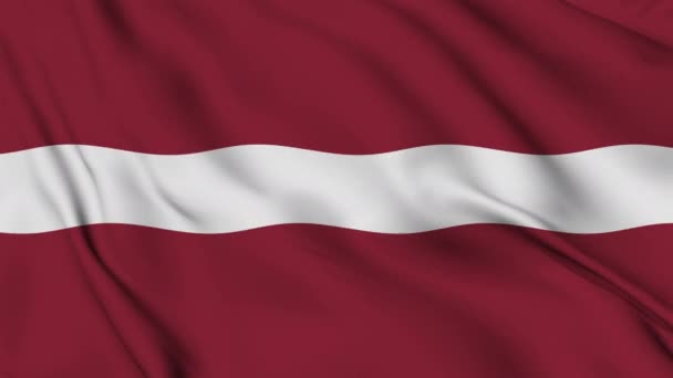 Bandera República Letonia Concepto — Vídeos de Stock
