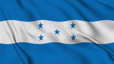 Honduras Cumhuriyeti bayrağı usulca dalgalanır