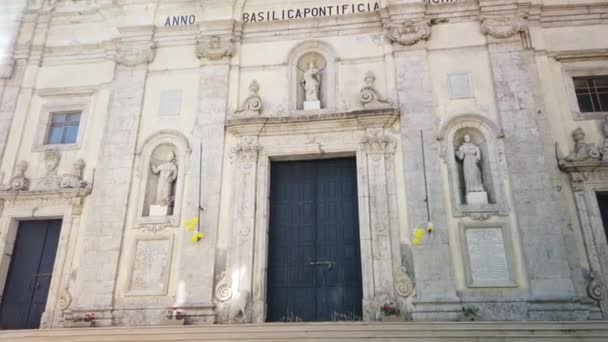 Campagna Campania Itália Outubro 2022 Fotografia Tempo Real Basílica Catedral — Vídeo de Stock