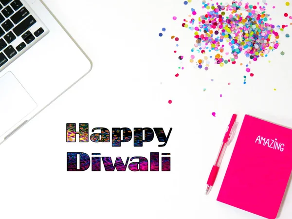 Nuevo Mejor Feliz Festival Diwali Celebración Colorido Frente Con Estilo — Foto de Stock