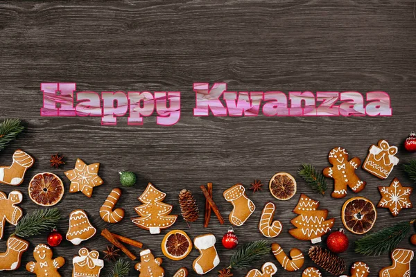 Novo Best Happy Kwanzaa Fastival Colorido Elegante Frente Texto Fundo — Fotografia de Stock
