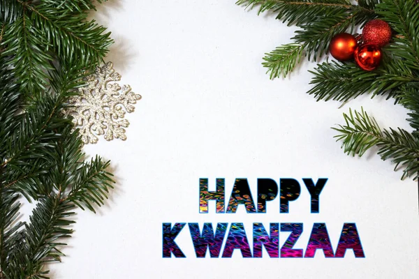 New Best Happy Kwanzaa Fastival Colourful Stylish Front Text Fondo — Foto de Stock