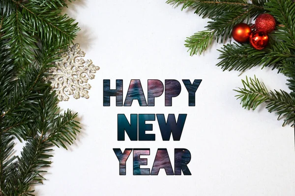 Novo Melhor Feliz Ano Novo Celebração Colorido Elegante Frente Texto — Fotografia de Stock