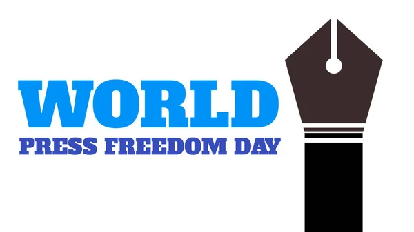 Words Press Freedom Day Text White Background Illustration Photos — 스톡 사진