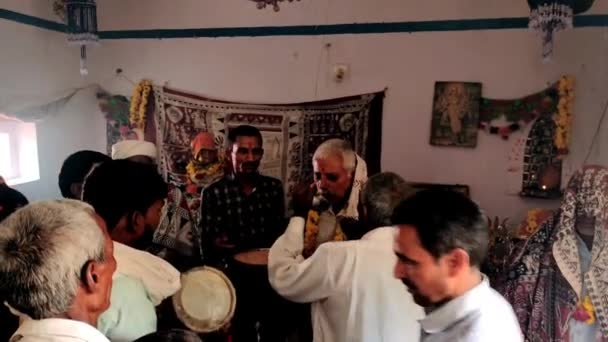 April 2022 Zezra Viramgam Ahemdabad Gujarat India Belief God Entering — ストック動画