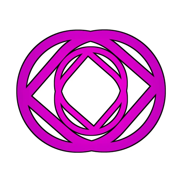Różowy Kolor Ilustracja Logo Design Zdjęcia — Zdjęcie stockowe