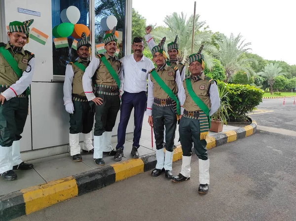 August 2022 Tata Motors Ahemdabad Gujarat India Saluting Flag Gujarat — Stockfoto