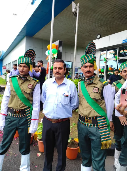 August 2022 Tata Motors Ahemdabad Gujarat India Saluting Flag Gujarat — 图库照片