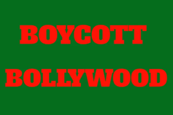 Indian Bollywood Movies Boycott Text Letter Background Photos Treading News — Stok fotoğraf