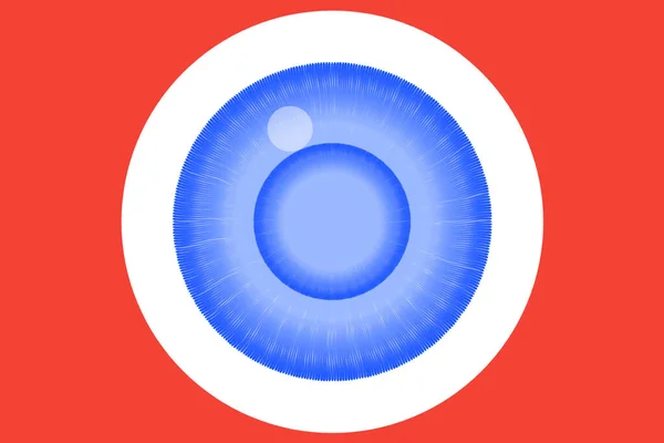 Bir Göz Yeni Eşsiz Yaratıcı Logo Renkli Grafik Tasarımı Sanat — Stok fotoğraf