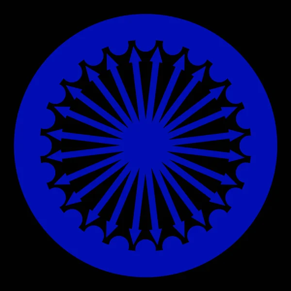 Ashoka Chakra Nouveau Meilleur Logo Créatif Unique Design Graphique Art — Photo