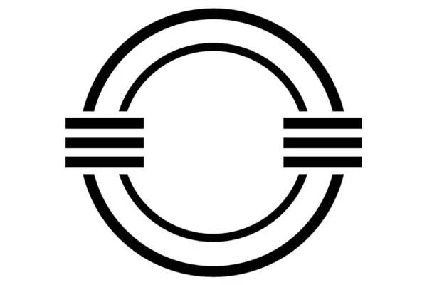 Новый Уникальный Уникальный Логотип Графический Дизайн Икона Искусства Символ Формы — стоковое фото
