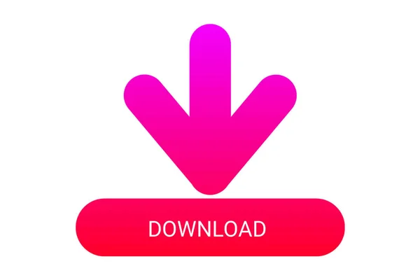 Download Icon Upload Button Load Symbol Πολύχρωμο Γεωμετρικό Σχήμα Gradient — Φωτογραφία Αρχείου
