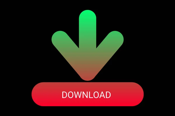 Download Icon Upload Button Load Symbol Πολύχρωμο Γεωμετρικό Σχήμα Gradient — Φωτογραφία Αρχείου