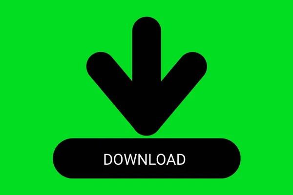 다운로드 Icon Upload Button Load Symbol Shapes Silhouette Style Download — 스톡 사진
