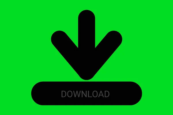 Download Icon Upload Button Load Symbol Shapes Silhouette Style Download —  Fotos de Stock