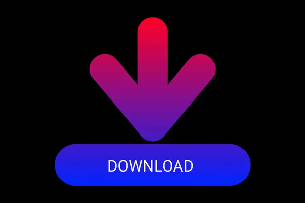 Download Icon Upload Button Load Symbol Colorful Geometric Shapes Gradient —  Fotos de Stock