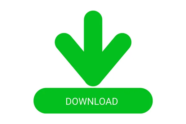 Green Color Descărcați Icon Încărcați Butonul Încărcare Forme Simbol Siluetă Fotografie de stoc