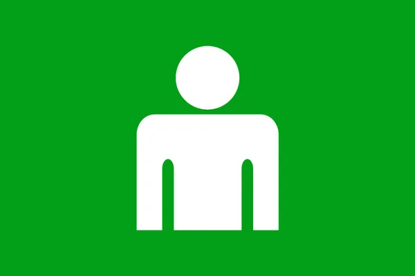 Silhouette Style User Profile Gray Icon Man Profile Employee Symbol — Fotografia de Stock