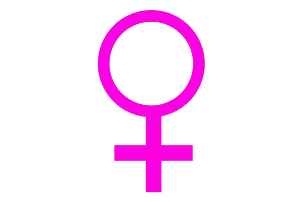 Eine Weibliche Sexuelle Orientierung Ikone Symbol Form Zeichen Logo Website — Stockfoto