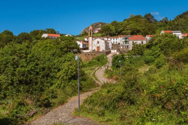 Galiçya, İspanya 'daki San Andres de Teixido Tapınağı