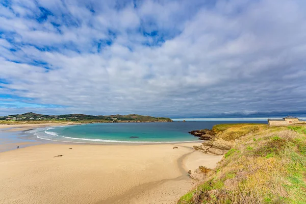 Praia Santa Comba Paisagem Subdesenvolvida Ferrol Norte Espanha — Fotografia de Stock