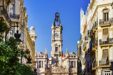 Valencia Belediye Binası manzarası 1930 'da açıldı.. 