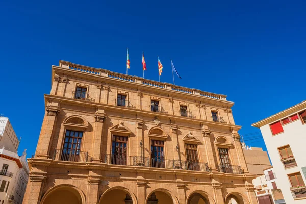 卡斯特隆 德拉普朗纳市政厅 巴洛克风格的建筑建于17世纪至18世纪 西班牙瓦伦西亚那社区 — 图库照片