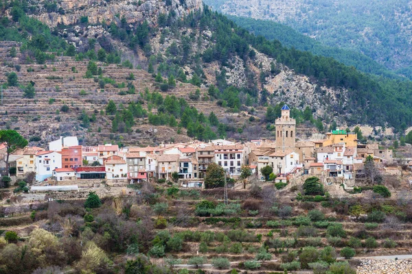 Panoramautsikt Puebla Arenoso Landsbyen Castellon Provinsen Comunidad Valenciana Spania – stockfoto