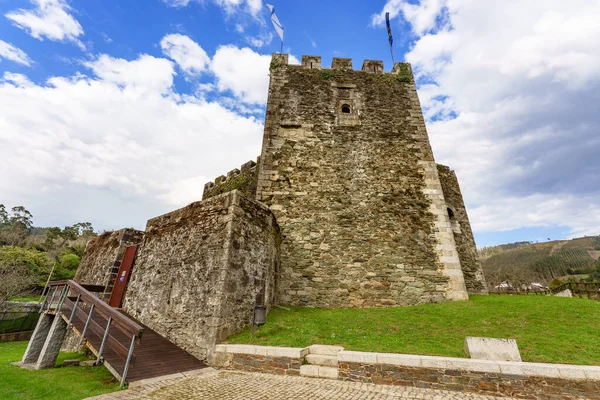 Castelo Moeche Fortaleza Medieval Século Galiza Espanha — Fotografia de Stock
