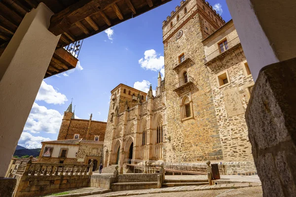 Real Monasterio Guadalupe Extremadura Hiszpania Religijny Budynek Katolicki Zbudowany Xiii — Zdjęcie stockowe
