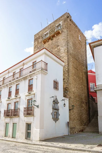 Medieval Tower Islamic Origin Built 14Th Century Wall Elvas Portugal — 스톡 사진