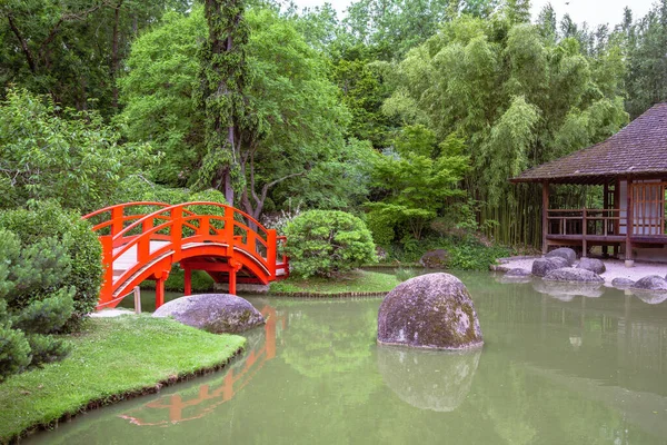 Tradycyjny Ogród Japoński Tuluzie Francja — Zdjęcie stockowe