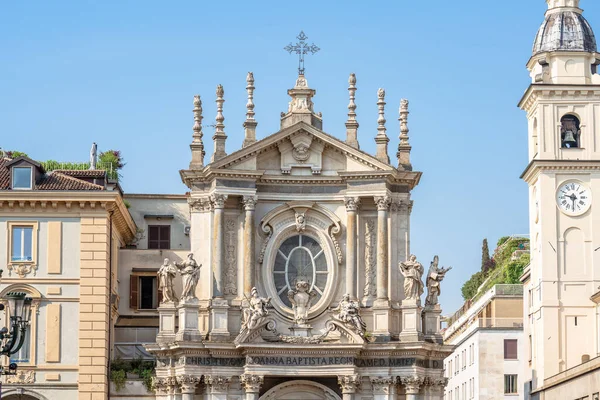 Τορίνο Ιταλία Ιουνίου 2022 Εκκλησία Santa Cristina Χτίστηκε 17Ο Αιώνα — Φωτογραφία Αρχείου