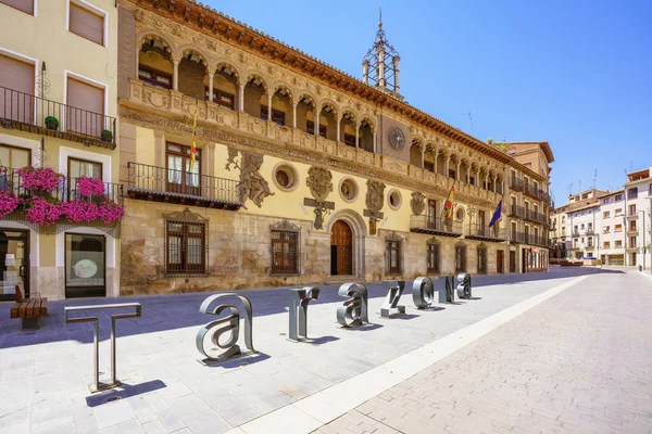 Tarazona Spain August 2022 View City Hall Historical 16Th Century — Fotografia de Stock