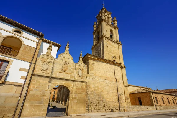 View Gate Church Los Arcos Navarre Spain — 图库照片