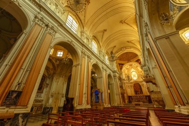 Catania, İtalya. 12 Eylül 2022. (Chiesa di San Francesco d 'Assisi all' Immacolata)