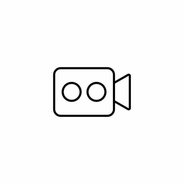 Icona Videocamera Illustrazione Vettoriale Grafica Web App — Vettoriale Stock
